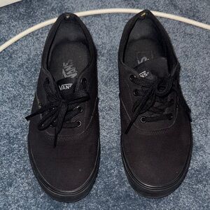 Vans Men's Black Canvas Sneakers